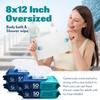 Body Wipes for Adults - XL Wet Wipes 8" x 12" (600 count) | Rinse Free Bathing - Wash Cloths for incontinence, Disposable Washcloths with Aloe Vera and Vitamin E - Camping, Elderly, Bathing view 3