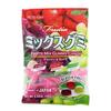 Kasugai Frutia Fruit Gummy Candy Assortment Fruity and Soft (4 Pack) Lychee, Mango, Strawberry and Grape, Strawberry, Muscat with 2 Gosutoys Stickers view 2