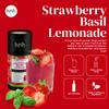 Lush Wine Mix Organic Cocktail Mixers, Drink Mix for 33 Servings of Frozen Wine Slushies, Margaritas, Simple Syrup Cocktails - Strawberry Basil Lemonade - 3 Pack view 2