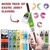 Jerky-n-Spice Exotic Beef Jerky Gift Box | Snacks Variety Pack for Adults | Exotic Meat Sticks Sampler | Jerky Gift Basket for Birthday & Any Occasions | Meat Bouquet Healthy Snack Box | 10 Pack view 3