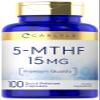 Carlyle 5-MTHF Supplement 15mg | 100 Capsules | L-Methylfolate | Non-GMO, Gluten Free | Premium Quality view 1