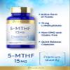 Carlyle 5-MTHF Supplement 15mg | 100 Capsules | L-Methylfolate | Non-GMO, Gluten Free | Premium Quality view 4