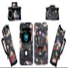 usastar-SNK Premium Patterned Holster (with Belt Clip/Metal Loop/Lanyard) for Medtronic Minimed Insulin Pump 630G/ 640G/ 670G/770G/780G (All Model) (Black-RoseA) view 1