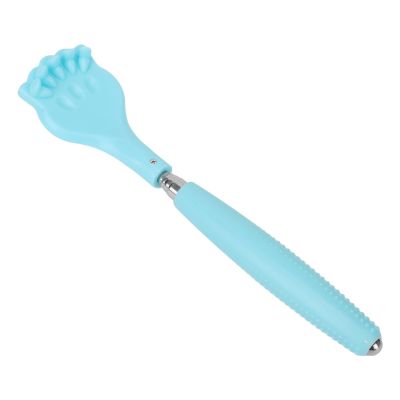 Body Scratcher Tickling Tool Cat Claw Scratcher Flexible Back Scratcher, Self Back Scratcher Stretchable Multifunctional Body Massager Cat Claw Style Cute Scratching Tool (Blue)