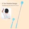 Body Scratcher Tickling Tool Cat Claw Scratcher Flexible Back Scratcher, Self Back Scratcher Stretchable Multifunctional Body Massager Cat Claw Style Cute Scratching Tool (Blue) view 4