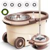 tdons Household mop Dry and Wet Hands-Free scrubbing Floor mop (one Bucket Dual-use) Thickened Rotating mop Bucket mop view 1
