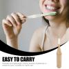 Angoily Travel Toothbrush Cup Case Bamboo Toothbrush Soft Bristles Portable Foldable for Adults and Boys and Girls view 2