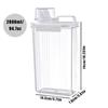 [2 Pack] Laundry Detergent Dispenser for Laundry Room Organization and Storage, 2800ml Laundry Soap DispenserLiquid Laundry Detergent Dispenser with 4 Removable Labels, BPA Free & Pet Plastic, Clear view 2