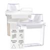 2 Pack Laundry Detergent Dispenser for Organization & Storage, 1500ml Liquid Dispenser with 4 Removable Labels, BPA & Pet Free, Clear view 1