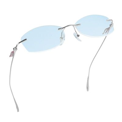 LifeArt Pure Titanium Frame Glasses/Blue Light Blocking Reading Glasses, Reduce Eyestrain, Stylish for Men and Women(Silver,+4.00 Magnification)