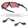 2 Pieces Replacement Nose Piece Nose Pads for Oakley Radar EV Path/Radar EV Pitch/Radar EV XS Path OJ9001 OO9208 OO9211 OO9275 Sunglasses Frame, Black Standard Fit view 2