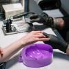 Purple Single Layer Nail Care Soaking Bowl for One Hand view 3