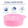 Rectangular Plastic Nail Care Bowl for Home Soaking and Removal view 4