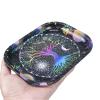 Rolling Trays Premium Metal Tray with Design - Perfect Size for Home Or Travel Accessories, Lifetree view 2
