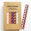100 pcs Mixed Halloween Paper Straws Bulk, Black Orange Purple White Green Skull Bat Spider Witch Pumpkin Ghost Cobweb Party Drinking Straws Bulk, Kids Cute Fun Cake Pop Sticks (Hocus Pocus) view 1