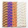 100 pcs Mixed Halloween Paper Straws Bulk, Black Orange Purple White Green Skull Bat Spider Witch Pumpkin Ghost Cobweb Party Drinking Straws Bulk, Kids Cute Fun Cake Pop Sticks (Hocus Pocus) view 3