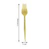 24 Gold 8-Inch Plastic Forks Heavyweight Disposable Cutlery - for Wedding Party Reception Catering Decorations Supplies view 2