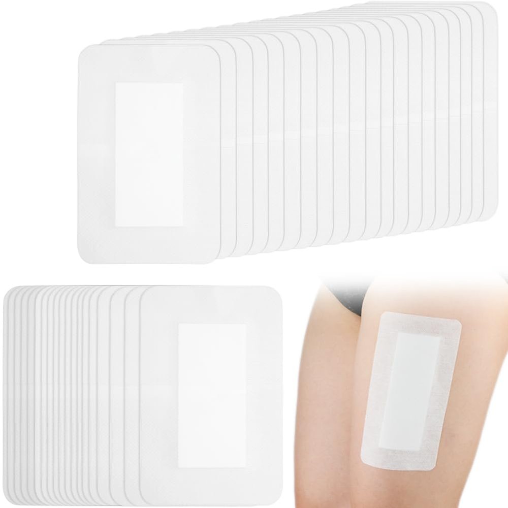 10 Pcs Breathable Knee Replacement Island Dressing | 4x6 Inch Long Post Surgery Bordered Gauze Bandage with Adhesive Border + Absorbent Dressing Pad, Hip Surgery Large Wound Incision Recovery