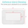20 Pcs Breathable Knee Replacement Island Dressing | 4x6 Inch Long Post Surgery Bordered Gauze Bandage with Adhesive Border + Absorbent Dressing Pad, Hip Surgery Large Wound Incision Recovery view 3