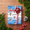 InterestPrint Custom Gift Wrapping Paper from Mom Dad, Blue and White Paper for Gift Wrap Personalized Face Wrapping Paper Roll for Granddaughter Grandson 3 Roll view 4