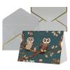 ZISHAK Magic Owels Elegant Festive Greeting Cards | Ideal For Weddings,Friendships And Holidays view 2