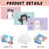 PerKoop 100 Pack Pocket Tissues Travel Slim Packs Small Facial Tissues Wallet Size Toilet Paper for Travel Guest Wedding Supplies, 4 Styles(Cat) view 3
