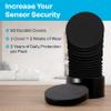 50 Pack Freestyle Libre 2 & 3 Sensor Covers  14-Day Waterproof CGM Adhesive Arm Patches  Flexible Overpatch for Continuous Glucose Monitor Protection - Black view 2