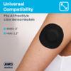 50 Pack Freestyle Libre 2 & 3 Sensor Covers  14-Day Waterproof CGM Adhesive Arm Patches  Flexible Overpatch for Continuous Glucose Monitor Protection - Black view 3