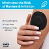 50 Pack Freestyle Libre 2 & 3 Sensor Covers  14-Day Waterproof CGM Adhesive Arm Patches  Flexible Overpatch for Continuous Glucose Monitor Protection - Black view 4