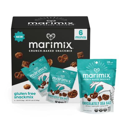 Marimix Mini Snack Mix - 6 pack (Mini Chocolatey Sea Salt, 6 Pack)