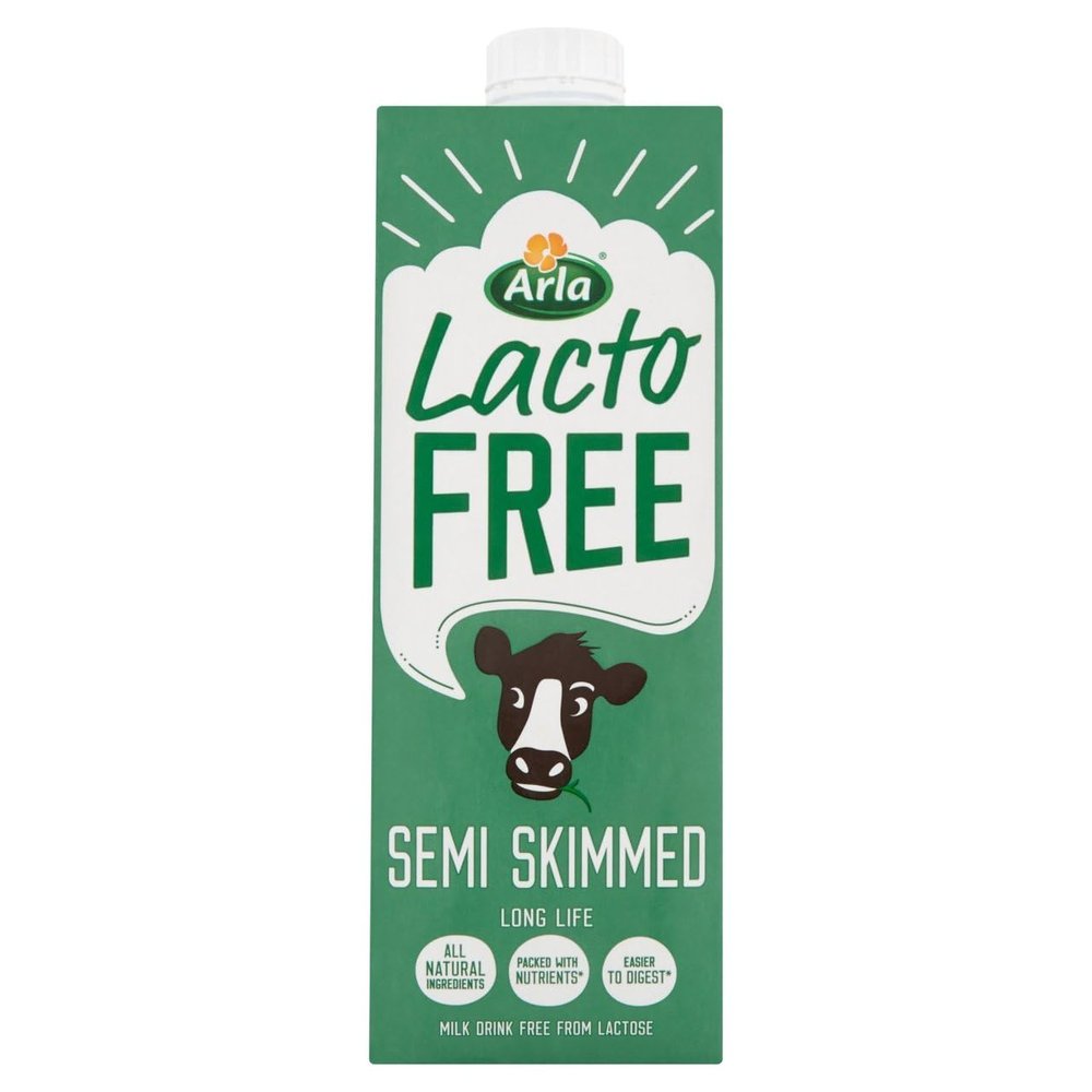 Arla LactoFree Semi Skimmed Long Life Milk Drink 1 Litre - 2 pack