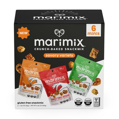 Marimix Mini Snack Mix - 6 pack (Mini Savory Bundle, 6 Pack)