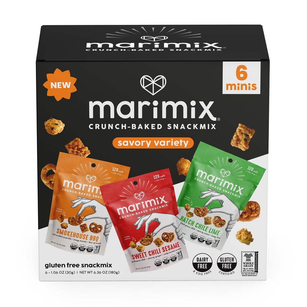 Marimix Mini Snack Mix - 6 pack (Mini Savory Bundle, 6 Pack)