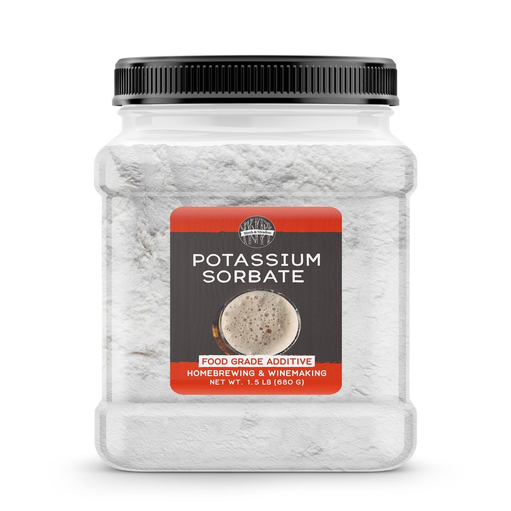 Birch & Meadow Potassium Sorbate, 1.5 lb, Additive & Preservative, Winemaking & Brewing