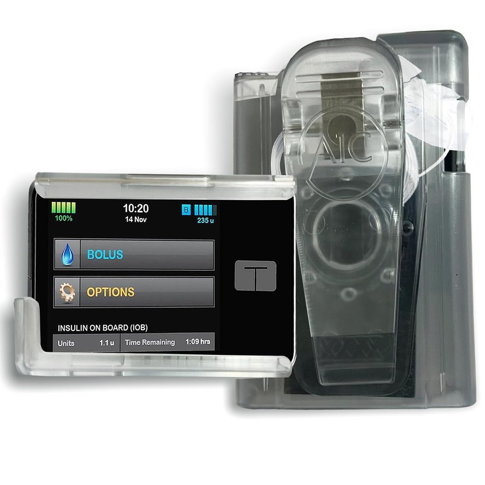 A1C 360 Rotating Pump Case for Tandem Tslim, t:Slim X2, t:Slim G4, Clear Insulin Pump Holder