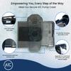 A1C 360 Rotating Pump Case for Tandem Tslim, t:Slim X2, t:Slim G4, Clear Insulin Pump Holder view 4