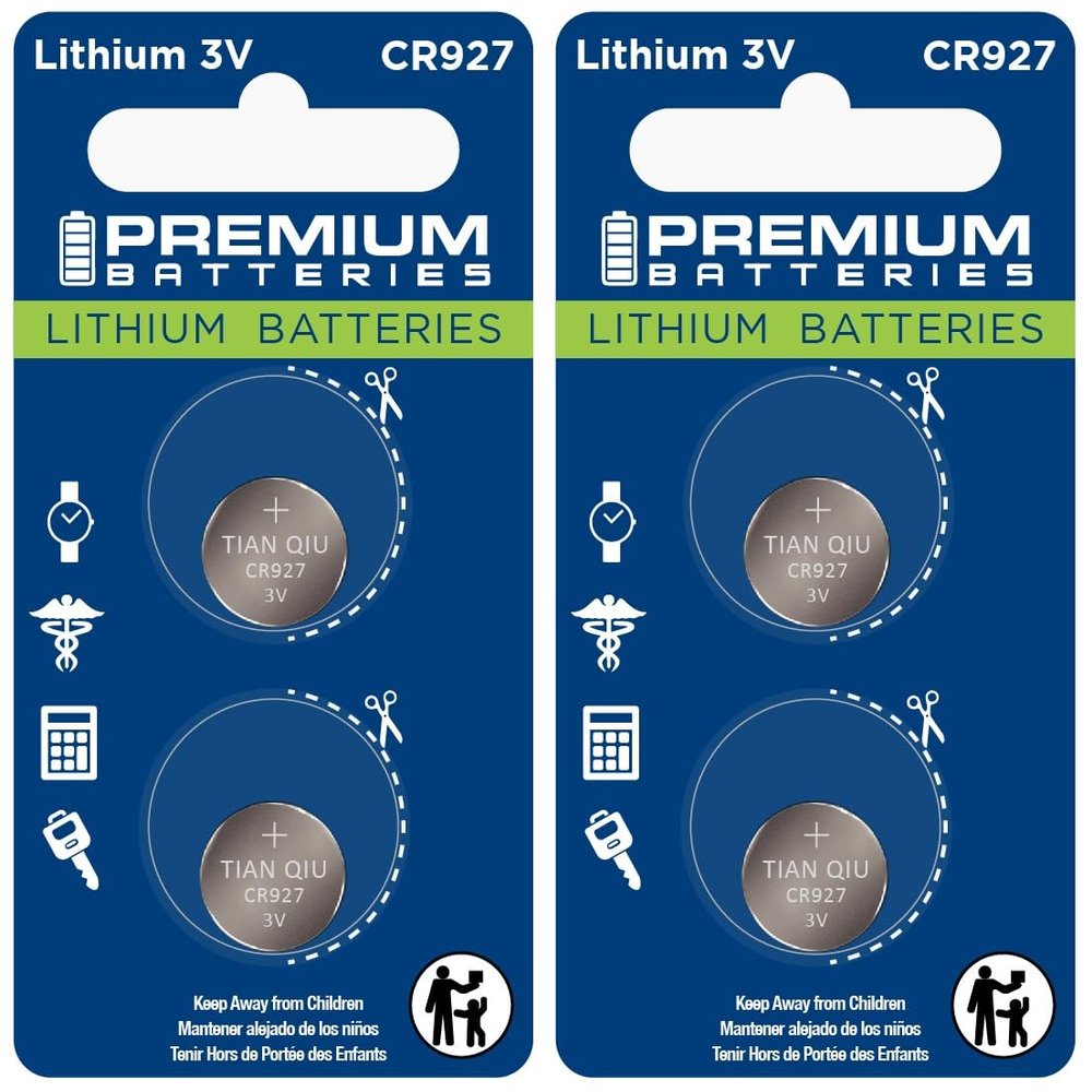 Premium CR927 Lithium 3V Coin Cell - Japanese Engineered High Capacity Batteries (4 Pack)