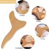2 in 1 Wooden Lymphatic Drainage Tool Kit - Wooden Therapy Massage Tools with Travel Bag - Wooden Gua Sha Anti Cellulite Massage Tool - Wood Therapy Massage Kit for Release Legs, Back, Neck, Arms view 3