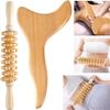 2 in 1 Wooden Lymphatic Drainage Tool Kit - Wooden Therapy Massage Tools with Travel Bag - Wooden Gua Sha Anti Cellulite Massage Tool - Wood Therapy Massage Kit for Release Legs, Back, Neck, Arms view 4