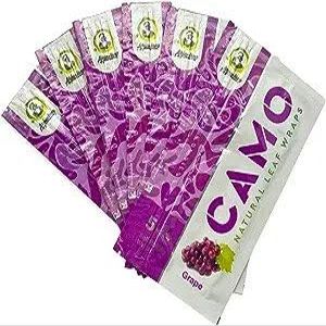 Afghan Natural Leaf Camo Wraps Grape 6 Packs - 30 sheets