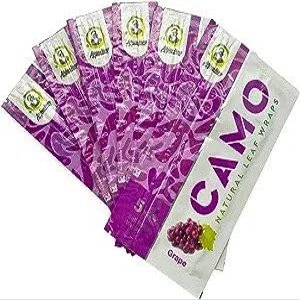 Afghan Natural Leaf Camo Wraps Grape 6 Packs - 30 sheets