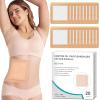 20Pcs Castor Oil Pack Wrap for Liver, Stomach, Belly Button | 8.7"*7.9" Organic Cotton Pads | Highly Absorbent Self-Adhesive Disposable Patches | No Wash, 100% Leak-Free(Oil Not Included) US Patented view 1