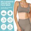 20Pcs Castor Oil Pack Wrap for Liver, Stomach, Belly Button | 8.7"*7.9" Organic Cotton Pads | Highly Absorbent Self-Adhesive Disposable Patches | No Wash, 100% Leak-Free(Oil Not Included) US Patented view 2