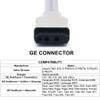 8.2FT NIBP Adapter Hose Compatible with GE Marquette, Dual Blood Pressure Tube with GE Connector and BP17 BP18 Connector for BP Monitor and Cuff (Adult/Pediatric) view 2
