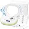 ANKUNABA Contact Lens Cleaner, Portable Ultrasonic Contact Lens Cleaning Machine with USB Charger, LED Timer Display & 5 Contacts Solution Cases Kit for Soft Hard Colored RGP Lenses (Avocado Green) view 1