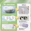 ANKUNABA Contact Lens Cleaner, Portable Ultrasonic Contact Lens Cleaning Machine with USB Charger, LED Timer Display & 5 Contacts Solution Cases Kit for Soft Hard Colored RGP Lenses (Avocado Green) view 3