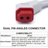 8.2FT NIBP Adapter Hose Compatible with Nihon Kohden, Dual Blood Pressure Tube with Dual Pin Angled Connector and BP18 Connector for BP Monitor and Cuff (Adult/Pediatric) view 2