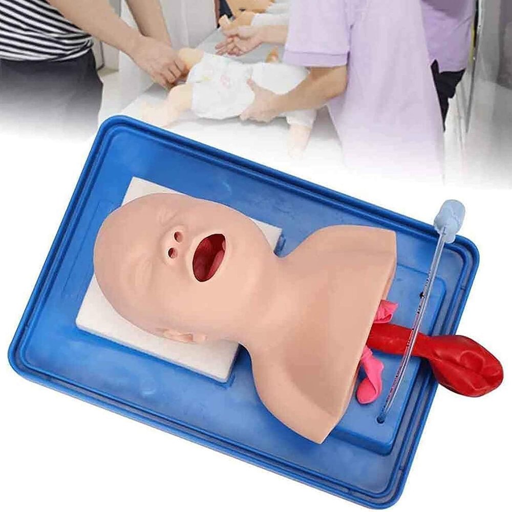 CHROX Infant Intubation Manikin - PVC Teaching Model - Tracheal Intubation Training Simulator, for Airway Management