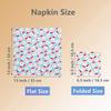 Jagrove 100 Count Christmas Paper Napkins 2 Ply Decorative Beverage Guest Luncheon Dinner Cocktail Napkins for Christmas Day Party Tableware Decoration, 6.5X6.5 Inches Folded view 2