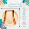 100% Natural 10 Palm Leaf Round Plate (50 pack), Compostable & Biodegradable Dinnerware for Catering, Birthdays, Halloween, BBQs, Thanksgiving, Alternative to Paper & Bamboo Plates Disposable view 2